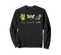 Grenouille, libellule, tortue, humour politique subtil Sweatshirt