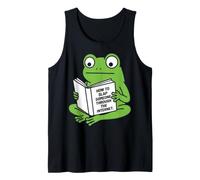 Grenouille lisant Comment gifler Quelqu'un sur Internet Humour Débardeur