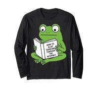 Grenouille lisant Comment gifler Quelqu'un sur Internet Humour Manche Longue
