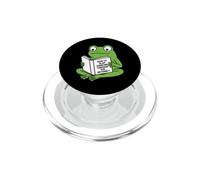 Grenouille lisant Comment gifler Quelqu'un sur Internet Humour PopSockets PopGrip pour MagSafe