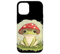 Grenouille ludique avec un chapeau champignon pour les amateurs d'art décontractés Coque pour iPhone 12/12 Pro