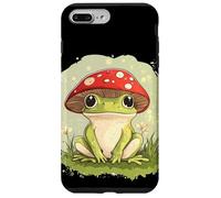 Grenouille ludique avec un chapeau champignon pour les amateurs d'art décontractés Coque pour iPhone 7 Plus/8 Plus