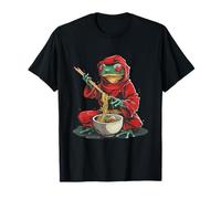 Grenouille mangeant des nouilles ramen karaté Kimono Nouilles japonaises T-Shirt