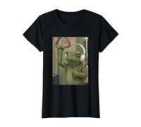 Grenouille Mémo Drôle Bizarre Méme T-Shirt Graphique avec Valeur, Femme, Noir, L