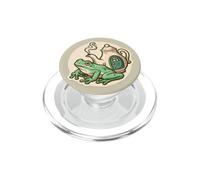 Grenouille Menthe et Petite théière pour Les Amateurs de Grenouilles PopSockets PopGrip pour MagSafe