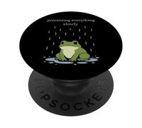 Grenouille Mignon Grenouille Triste Grenouille Esthétique Animal Meme PopSockets PopGrip Adhésif