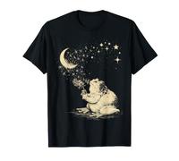 Grenouille Mignon Pissenlit étoiles Fantaisie Nuit T-Shirt