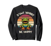 Grenouille Mignonne Don't Worry Be Hoppy Kids Sweatshirt