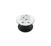 Grenouille Mignonne Faisant du Yoga en Jouant Une Note de Musique e Musique Art Musicien PopSockets PopGrip Adhésif