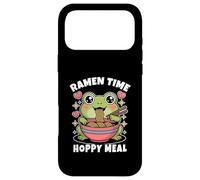 Grenouille Mignonne Kawaii Mangeant Une Soupe de Nouilles Ramen pour Enfants Coque pour iPhone 17 Pro Max