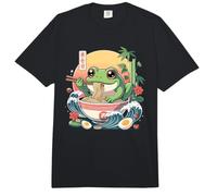 Grenouille Mignonne Mangeant dans Un Bol de Ramen géant Comfort Colors Adult Heavyweight T-Shirt