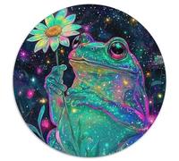 Grenouille Mignonne Puzzle Adultes 1000 Pièce Cool Animaux Impossible Défi Jouets Éducatif Cadeaux Femmes 1000pcs (67.5x67.5cm)
