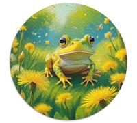 Grenouille Mignonne Puzzle Adultes 1000 Pièce Cool Animaux Impossible Difficile Jeu pour Toute La Famille Décoration Familiale 1000pcs (67.5x67.5cm)