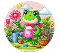 Grenouille Mignonne Puzzle Adultes 1000 Pièce Cool Animaux Premium Impossible Difficile Jeu pour Toute La Famille Cadeaux Femmes 1000pcs (67.5x67.5cm)