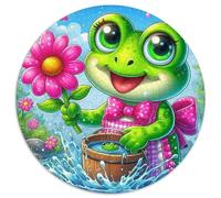 Grenouille Mignonne Puzzle Adultes 1000 Pièce Cool Animaux Qualité Supérieure Impossible Difficile Jeu pour Toute La Famille Décoration Familiale 1000pcs (67.5x67.5cm)