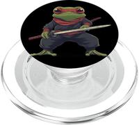 Grenouille Ninja en mission secrète pour les ninjas et les amateurs de karaté PopSockets PopGrip pour MagSafe