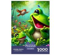 Grenouille, Puzzle De 1000 Pièces, Défi De Réflexion Captivant Offrant Plaisir Et Détente, Activité Agréable pour Moments Solitaires Ou Partagés, Adapté Aux 12 Ans Et Plus, 52x38cm/1000pcs