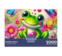 Grenouille, Puzzle De 1000 Pièces, Défi De Réflexion Captivant Offrant Plaisir Et Détente, Activité Agréable pour Moments Solitaires Ou Partagés, Adapté Aux 12 Ans Et Plus, 38x26cm/1000pcs