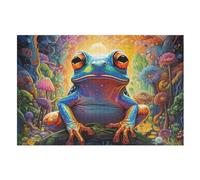 Grenouille Puzzles Adultes 1000 Pièces en Bois, Jouet De Puzzle De Défi De Cerveau pour des EnfFourmis, D’Intelligence （75×50cm）