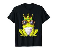 Grenouille Royale avec Couronne Et Lunettes De Soleil Roi T-Shirt
