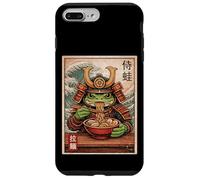 Grenouille samouraï Mangeant Ramen Warrior Great Wave Art Vintage Coque pour iPhone 7 Plus/8 Plus