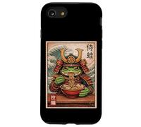 Grenouille samouraï Mangeant Ramen Warrior Great Wave Art Vintage Coque pour iPhone SE (2020) / 7/8