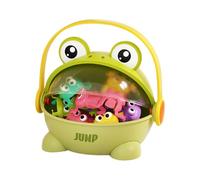 Grenouille sauteuse pour - Jeu de Cube Gonflable à Presser pour Sauter | Jouet éducatif interactif | Jouet d'activité ABS pour Parents et pour Apprendre Le Plaisir
