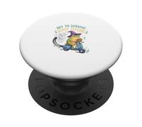 Grenouille Scooter Magicien pour survivre aux Tests d'état PopSockets PopGrip Adhésif