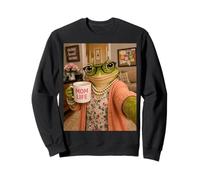 Grenouille Selfie Meme Humour Maman Mignon Crapaud Amour Appréciation Sweatshirt