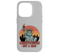 Grenouille Statue de la Liberté We Have a Constitution Not a King Coque pour iPhone 14 Pro