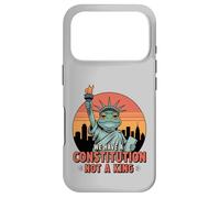 Grenouille Statue de la Liberté We Have a Constitution Not a King Coque pour iPhone 17 Pro