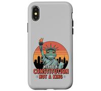 Grenouille Statue de la Liberté We Have a Constitution Not a King Coque pour iPhone X/XS
