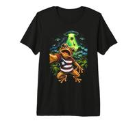 Grenouille UFO Selfie Porto Rico El Yunque Alien T-Shirt Haut de Gamme