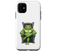 Grenouille Verte Assise sur Un trône Coque pour iPhone 11