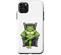 Grenouille Verte Assise sur Un trône Coque pour iPhone 11 Pro Max