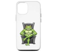 Grenouille Verte Assise sur Un trône Coque pour iPhone 12/12 Pro