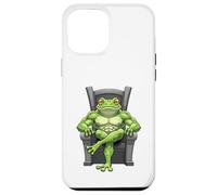 Grenouille Verte Assise sur Un trône Coque pour iPhone 12 Pro Max