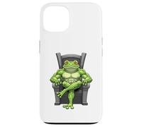 Grenouille Verte Assise sur Un trône Coque pour iPhone 13