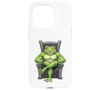 Grenouille Verte Assise sur Un trône Coque pour iPhone 15 Pro