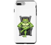Grenouille Verte Assise sur Un trône Coque pour iPhone 7 Plus/8 Plus