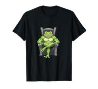 Grenouille Verte Assise sur Un trône T-Shirt