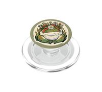 Grenouille Verte dans Une Couronne de Fleurs pour Les Amateurs de Grenouilles PopSockets PopGrip pour MagSafe