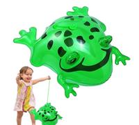 Grenouille verte gonflable, Animal jouet gonflable, Jouet gonflable lumineux de grenouille, Jouet gonflable de piscine de plage de grenouille, Ornament