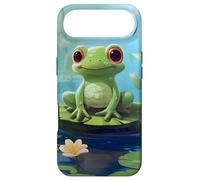 Grenouille Verte Heureuse sur Un nénuphar Coque pour iPhone Air