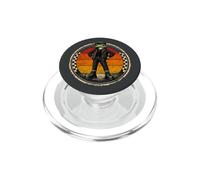 Grenouille Vintage, ska-Reggae, Rock-Music, ska-Punk, ska-Rockabilly PopSockets PopGrip pour MagSafe