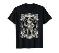 Grenouille, Vous êtes Soit Un Gars Intelligent, Soit Un Cowboy à l'odeur de Pet T-Shirt Graphique avec Valeur, Homme, Noir, M