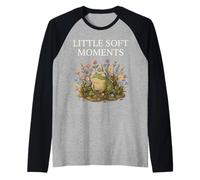 Grenouille Wildflower Cottagecore Soft Nature Graphic Manche Raglan