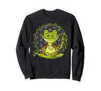 Grenouille Yoga méditation Spirituel Zen Hippie Paix Signe Sweatshirt