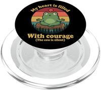 Grenouille Zen Méditation Rétro Humour Yoga PopSockets PopGrip pour MagSafe