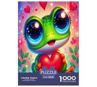 grenouille1000 Pièces Aquarelle Puzzle Animaux Grenouille pour Adultes De Jeu pour Adultes Parfaitpourla Détente Paysagedes QuatreSaisons 38x26cm/1000pcs